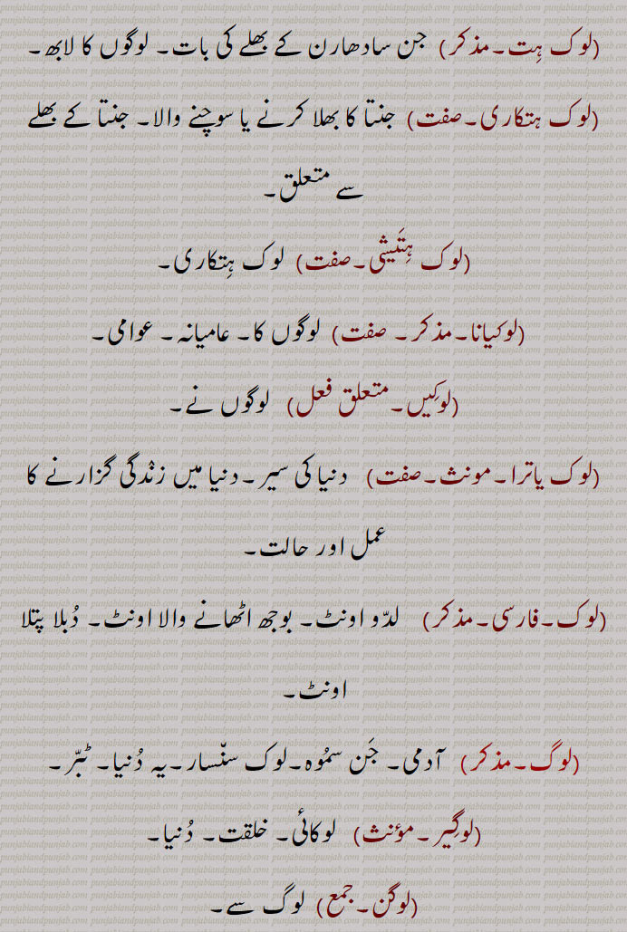  لوک ہت,لوک ہتکاری,لوک ہتیشی,لوکیانا,لوکیں,لوک یاترا,لوک,لوگ,لوگیر,لوگن,