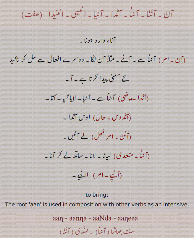 آن, آننا, آندا, آنیا, انیسی, اننیدا, ,ਆਨ, ਆ ਨੰਨਾ, ਆਂਦਾ, ਆਂਇਆ, ਅਨੀਸੀ, ਅਨਨੀਦਾ,aan, aanna, aanda, aaneea, aneesi, anneeda , آندا۔,اندوس,آنن, آننا,آنیے