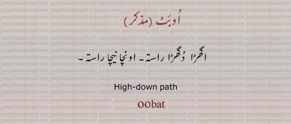 ناواقف۔ انجان۔ بھولا۔ اجنبی۔ پردیسی۔ پرایا اگھڑا دگھڑا۔ اونطا نیچا۔ راستہکھردرا ناہموار۔ ڈھالو۔ اکھڑا کھوہا۔ جھٹکنے اور ہچکولے والی سڑک۔