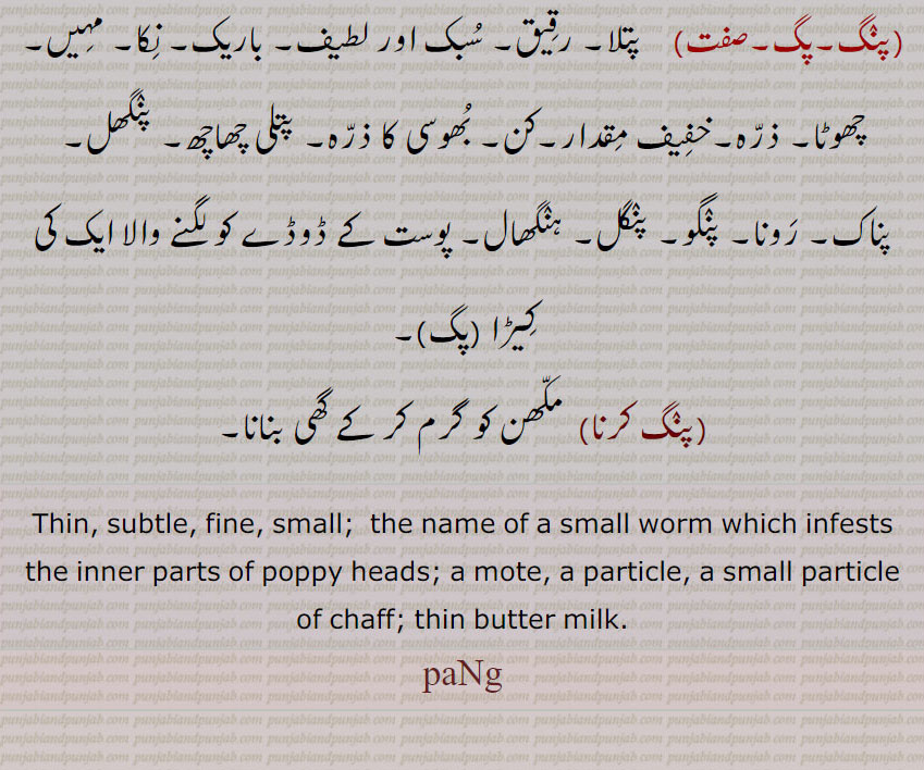 thin. subtle. fine. small. worm which infests the inner of poppy head. mote. particle. particle of chaff. butter milk.