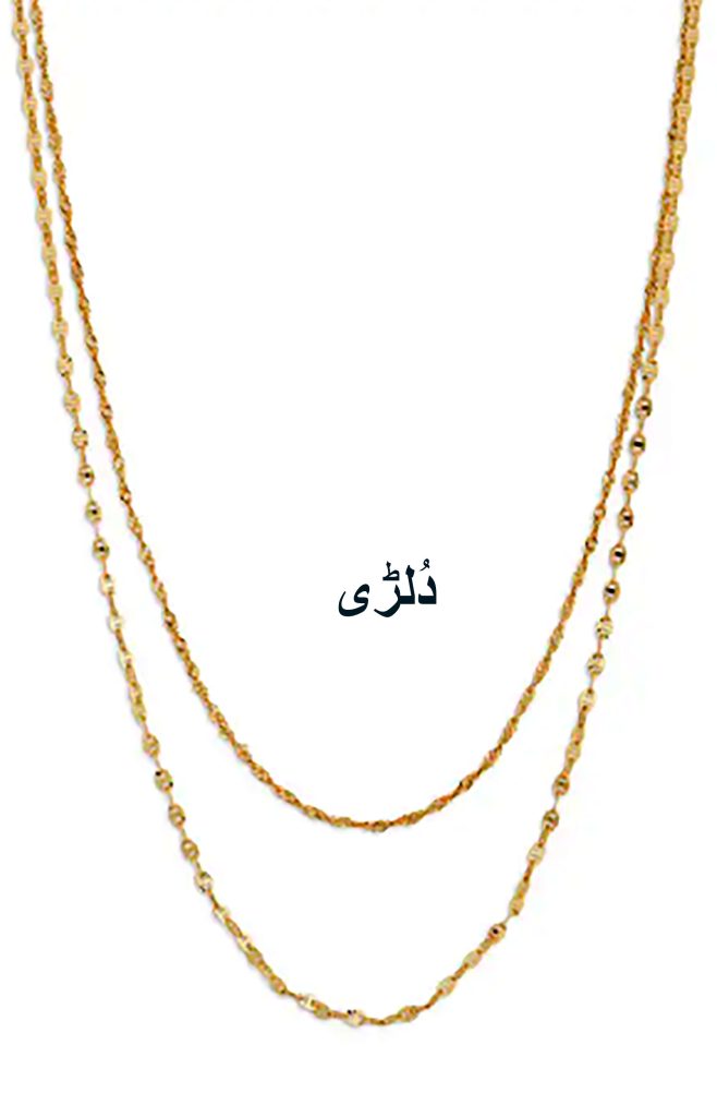 dullaR , دُلڑی، دولڑی، Traditional Ornaments of Punjab,Jewellery,jewelry,zaiwar,زیور, ,گہنا,بُھوکھن,النکار,ٹُوم,ٹومب,ٹونب چھلا 