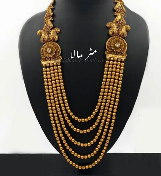 ਮਾਲਾ، مالا۔  ، Traditional Ornaments of Punjab,Jewellery,jewelry,zaiwar,زیور, ,گہنا,بُھوکھن,النکار,ٹُوم,ٹومب,ٹونب چھلا 
ਮਾਲ਼ਾ ، माला