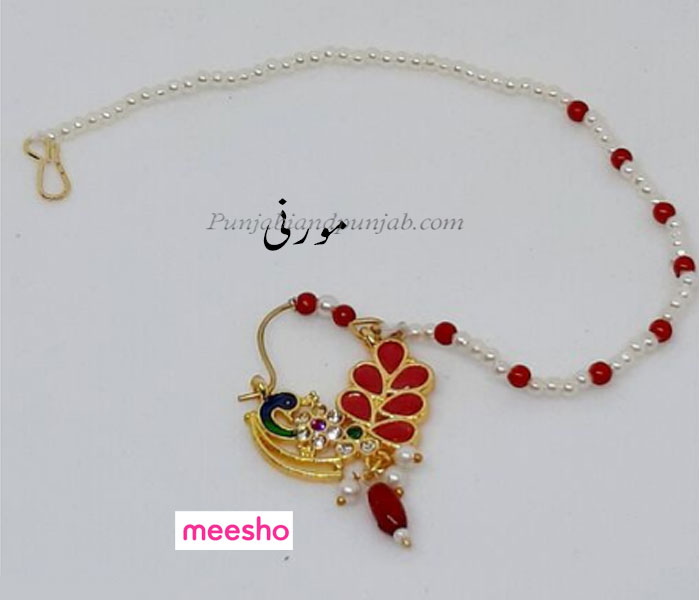 morni  ,ਮੋਰਨੀ,nose ring ,Traditional Ornaments of Punjab,Jewellery,jewelry,zaiwar,زیور, ,گہنا,بُھوکھن,النکار,ٹُوم,ٹومب,ٹونب چھلا 
