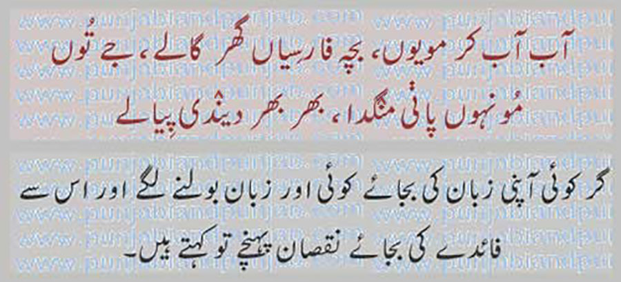 aab aab kar moeoN  ,آب آب کر مویوں  
کہاوت, اکھوت, اکھان, ضرب المثل, حکایت,ہدایت,مقولہ,proverb, 