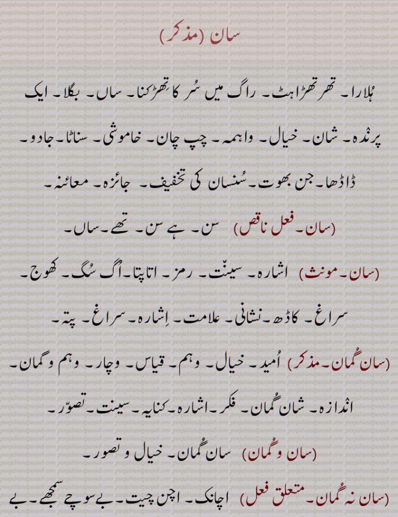 سان , سان, سان گمان, سان و گمان, سان نہ گمان, سان دیکھنا, سان چاڑھنا,سان تے چڑھاون, سان چڑھنا,سان تے چڑھنا, سان چاڑھی, سان تے لاونا, سان تے لگّنا, سان چڑھانا,سان چڑھاون, سان چڑھائیکے, سانا, سان کاری, دھار, A quaver, a shake, a trill in music, saan,  Whetstone, hone, grindstone, saan te chaaRhna, saan chaRhaona, saan laona, saana, saan, san, ਸਾਨ, ਸਾਣ, ਸਾਣ ਤੇ ਲਾਉਣਾ, ਸਾਣ ਚੜ੍ਹਾਉਣਾ, ਸਾਣ ਲਾਉਣਾ, 